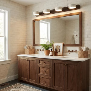 Applique Murale Travertin Duo Rotative Wabi-Sabi — Luminaire Minéral Salle de Bain | CALANQUE™