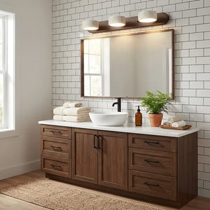 Applique Murale Travertin Duo Rotative Wabi-Sabi — Luminaire Minéral Salle de Bain | CALANQUE™