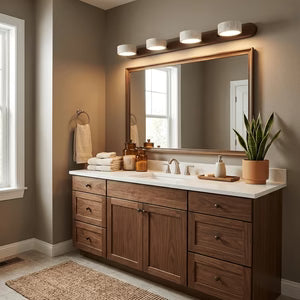 Applique Murale Travertin Duo Rotative Wabi-Sabi — Luminaire Minéral Salle de Bain | CALANQUE™