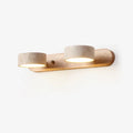 Applique Murale Travertin Duo Rotative Wabi-Sabi — Luminaire Minéral Salle de Bain | CALANQUE™