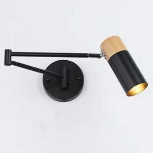 Applique Murale Articulée en Bois et Métal — Bras Orientable 360° pour Lecture | Arko™