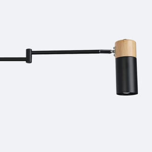 Applique Murale Articulée en Bois et Métal — Bras Orientable 360° pour Lecture | Arko™