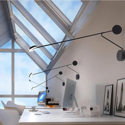 Applique Murale Design en Métal Noir Mat pour Éclairage Ambiant Moderne | LUST™