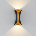 Applique Murale Double Faisceau LED en Aluminium Noir et Doré pour Salon ou Couloir | LEDS™