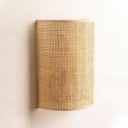 Applique Murale en Bambou Tressé – Design Japandi et Zen pour Chambre ou Salon | BAMB™