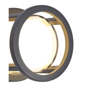 Applique Murale Extérieure LED Design Étanche IP65 en Aluminium Noir | LEDS™