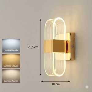 Applique Murale LED Design Sculptural Moderne pour Salon ou Couloir | PUISO™