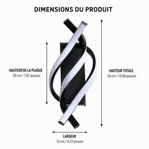 Applique Murale LED Design Spirale — Tricolore Réglable 24W | SPIRA™