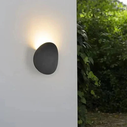 Applique Murale LED Extérieure Étanche Design Galet — Aluminium et Verre | GALET™