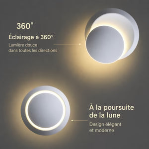 Applique Murale LED Rotative 350° — Spot Orientable 5W en Aluminium | PIVOT™