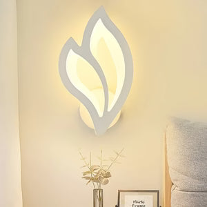 Applique Murale LED Tactile — Luminaire Moderne Acrylique Blanc | OPAL™
