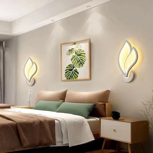Applique Murale LED Tactile — Luminaire Moderne Acrylique Blanc | OPAL™