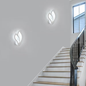 Applique Murale LED Tactile — Luminaire Moderne Acrylique Blanc | OPAL™