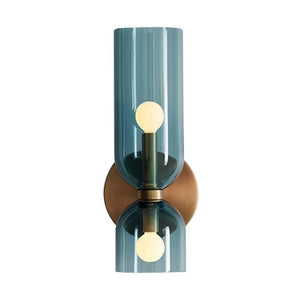 Applique Murale Verre Nordique — Luminaire Design Européen 2 Feux | AZURE™