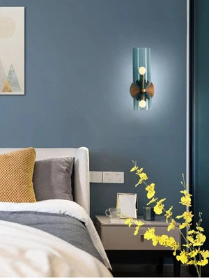 Applique Murale Verre Nordique — Luminaire Design Européen 2 Feux | AZURE™