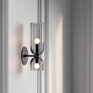 Applique Murale Verre Nordique — Luminaire Design Européen 2 Feux | AZURE™