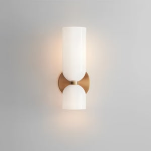 Applique Murale Verre Nordique — Luminaire Design Européen 2 Feux | AZURE™