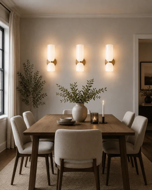 Applique Murale Verre Nordique — Luminaire Design Européen 2 Feux | AZURE™