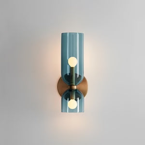 Applique Murale Verre Nordique — Luminaire Design Européen 2 Feux | AZURE™