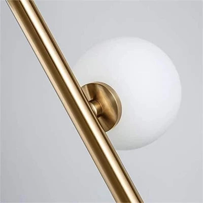 Lampadaire Design Nordique 9 Globes en Verre Opale et Métal Doré pour Salon | Magic Beans™