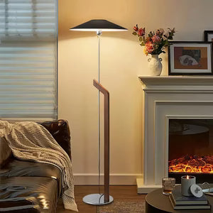 Lampadaire Minimaliste en Bois et Métal Design Moderne pour Salon | ZENITH™
