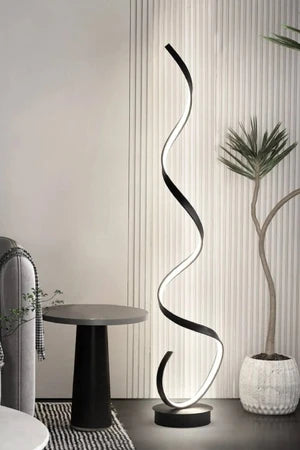 Lampadaire Salon Design Spirale LED Dimmable avec Télécommande | Karolina™