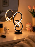 Lampe de Bureau Double Hélice LED — Design Créatif Tricolore Tactile | HÉLICE™