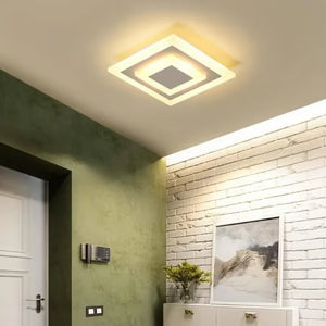 Plafonnier LED Compact Design Carré — Éclairage Blanc Chaud pour Salon ou Chambre | LAMIA™